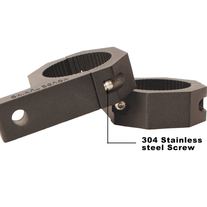 House Tuning 1.875" Roll Cage Clamps 4 Pack,1 7/8" Dimeter Tube Clamp Bracket,Roof Bar Clamp for Fog Light Bar (1.875"-Clamp Mount Kit) - Image 3